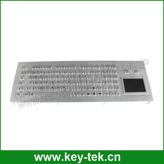 Металл долгого путешествия киоск клавиатура с цифровой клавиатурой и сенсорная панель, Функциональные клавиши