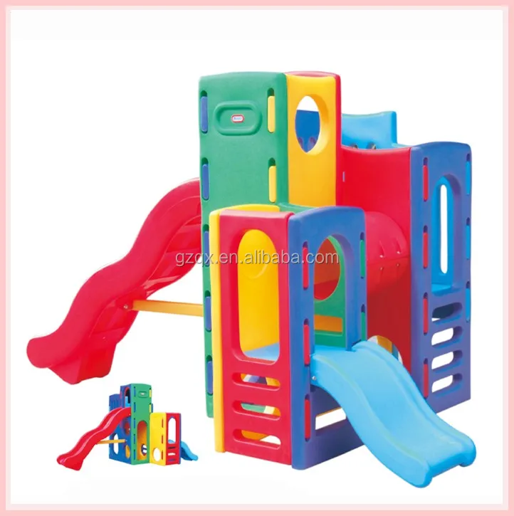 Guangzhou good quality  kids play house slip and slide