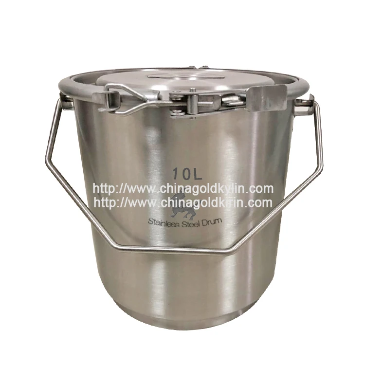 ChinagoldKirin  Factory Wholesale High Quality 10 litre stainless steel milk bucket With Lid