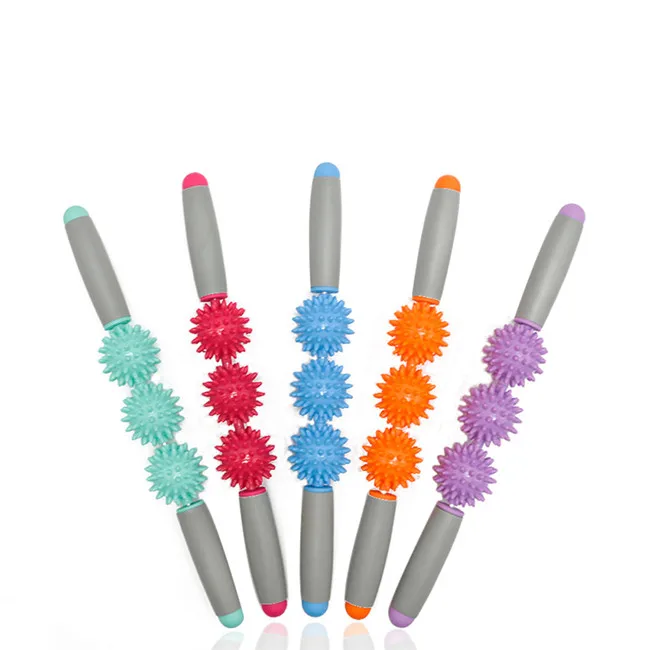 Новый инструмент для похудения для йоги, массажная палочка для похудения, многофункциональная Массажная палочка для йоги, 3/5, ежа