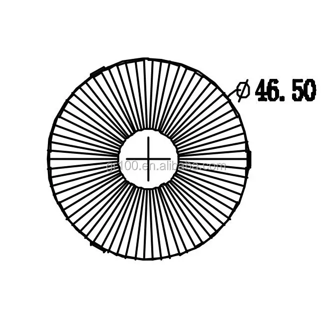 anti-glare high reflective efficiency round led reflectors 50w for downlight