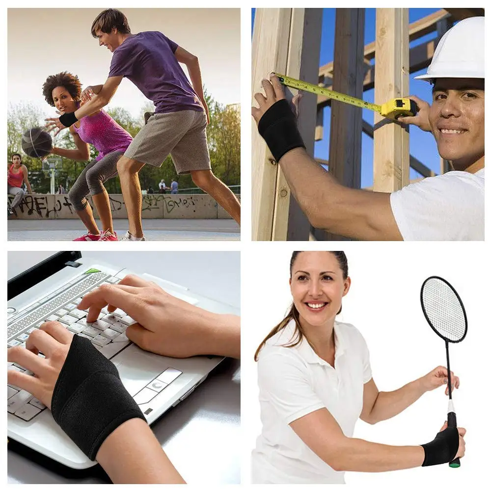 Fashionable New Brand Unisex Adjustable Compression Support Wrist Strap Breathable Wrist  wraps brace