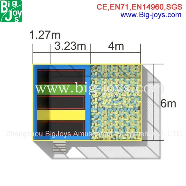 high quality small indoor trampoline park for sell with low price