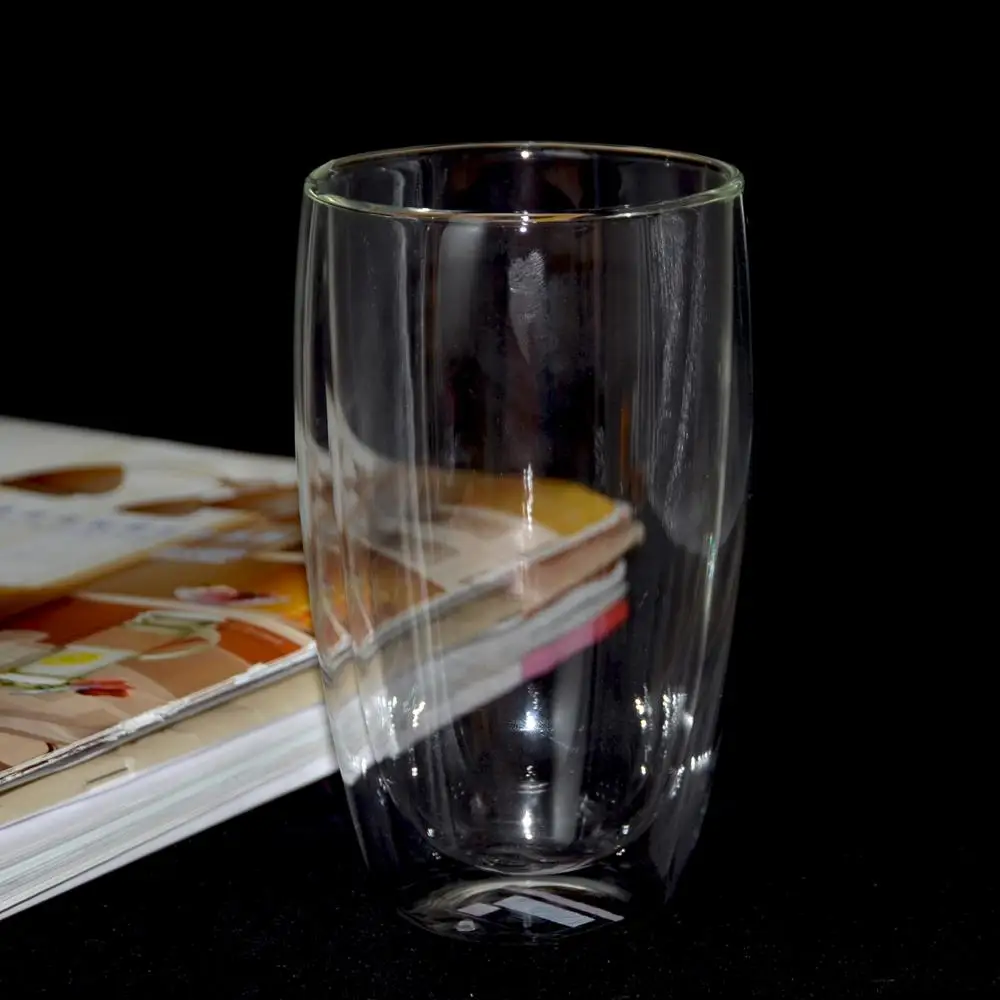 
OEM ODM Custom Heat Resistant Borosilicate Double Wall Glass Cup 