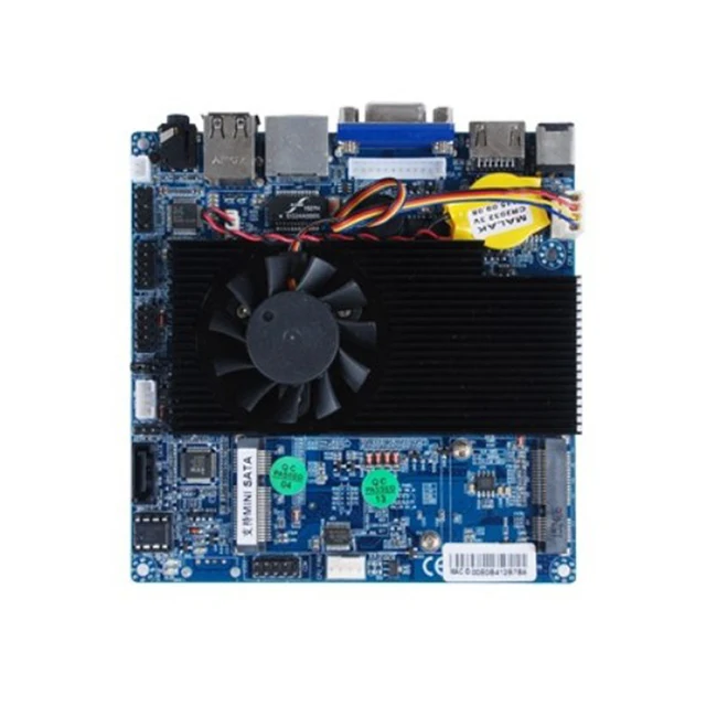 
Nano ITX 12*12cm 1037u embedded X86 linux motherboard with DC 12v power 1VGA 1HD display 