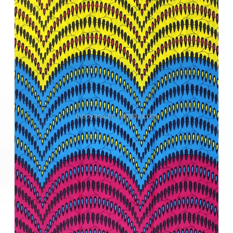 2019 Новогодняя модная африканская ткань с принтом воска Анкары