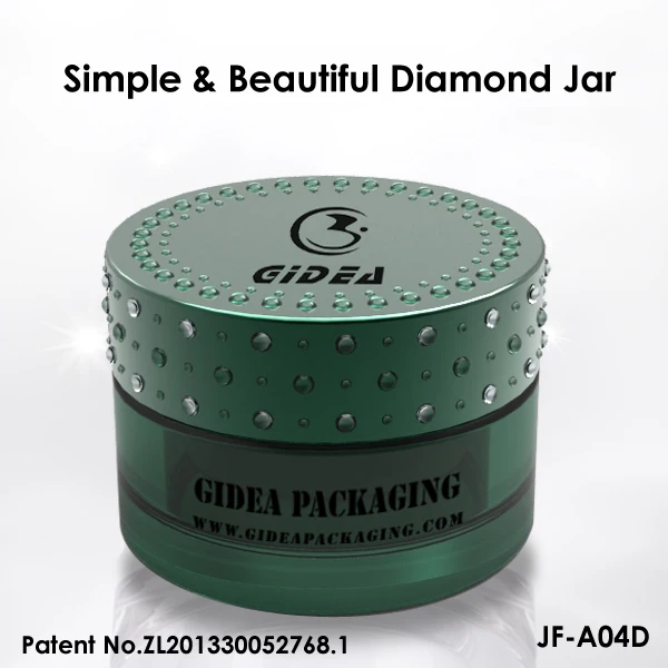 100ml diamond cosmetic acrylic cream jar for packing