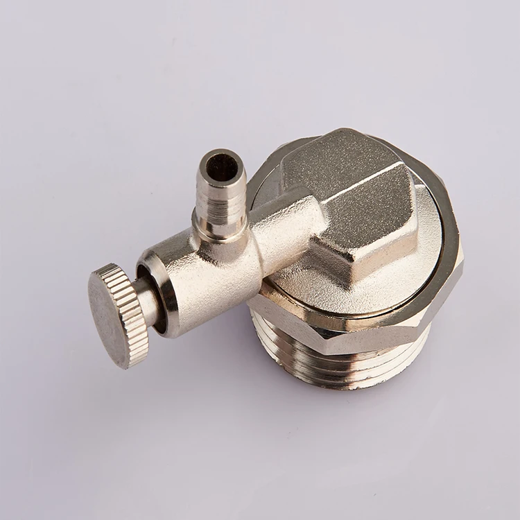 Made in China brass heating air vent drain plug for underfloor heating manifolds
