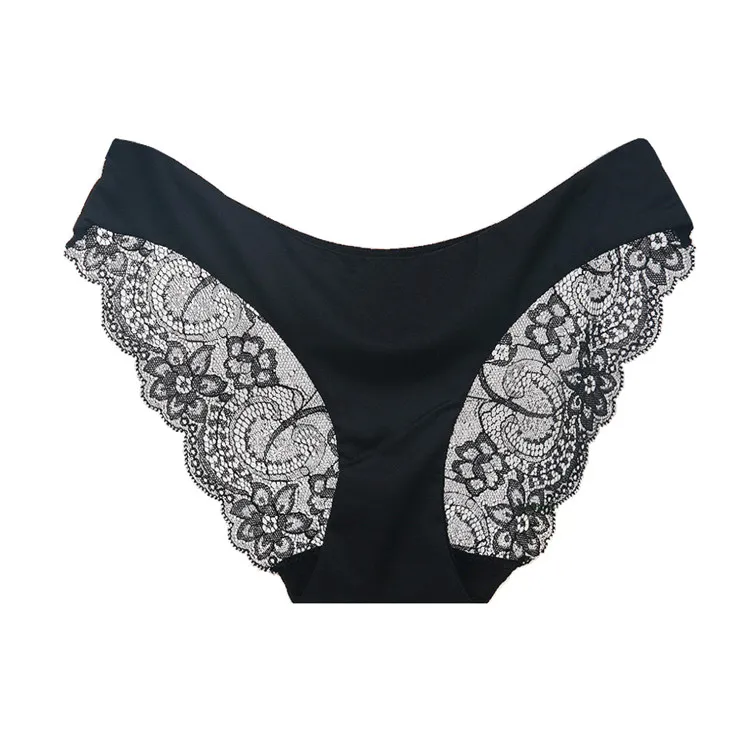 Free Sample Cheap Wholesale Underwear See Through Lingerie Sexy Lace Seamless Women Winter Panties