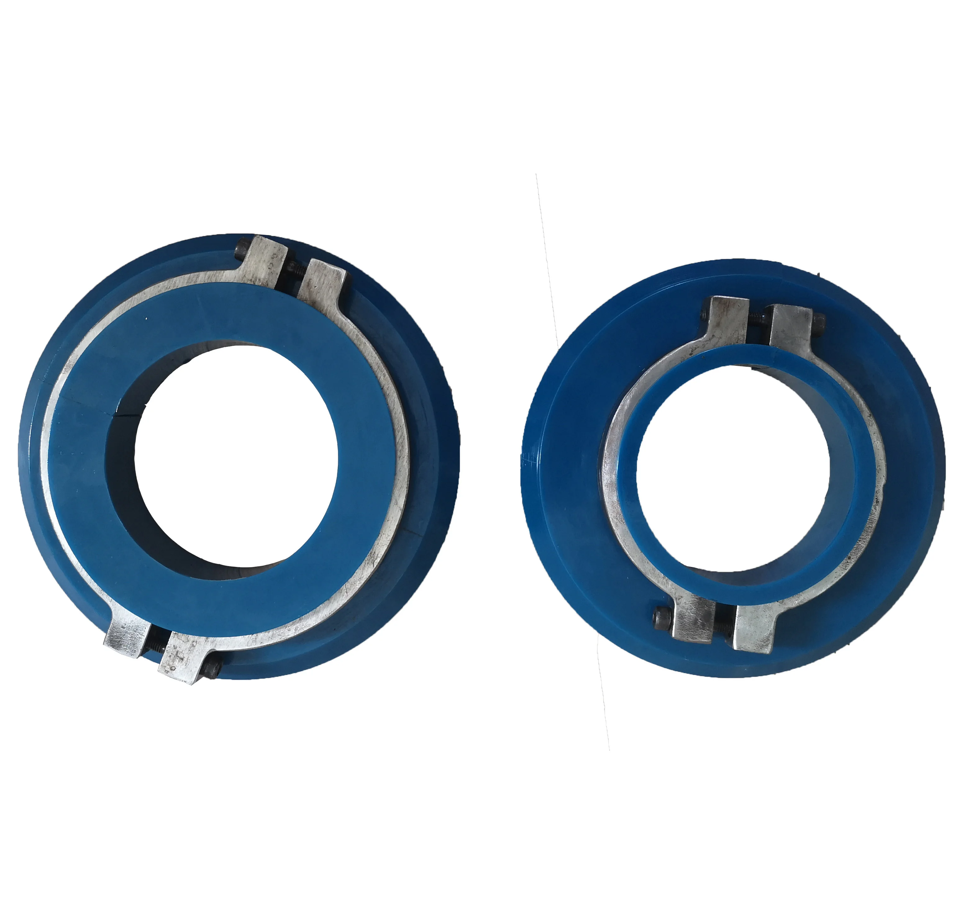 Poly Urethane MTD Conveyor Belt Tracking Disc Polyurethane Disc Tracker With Steel Clamp