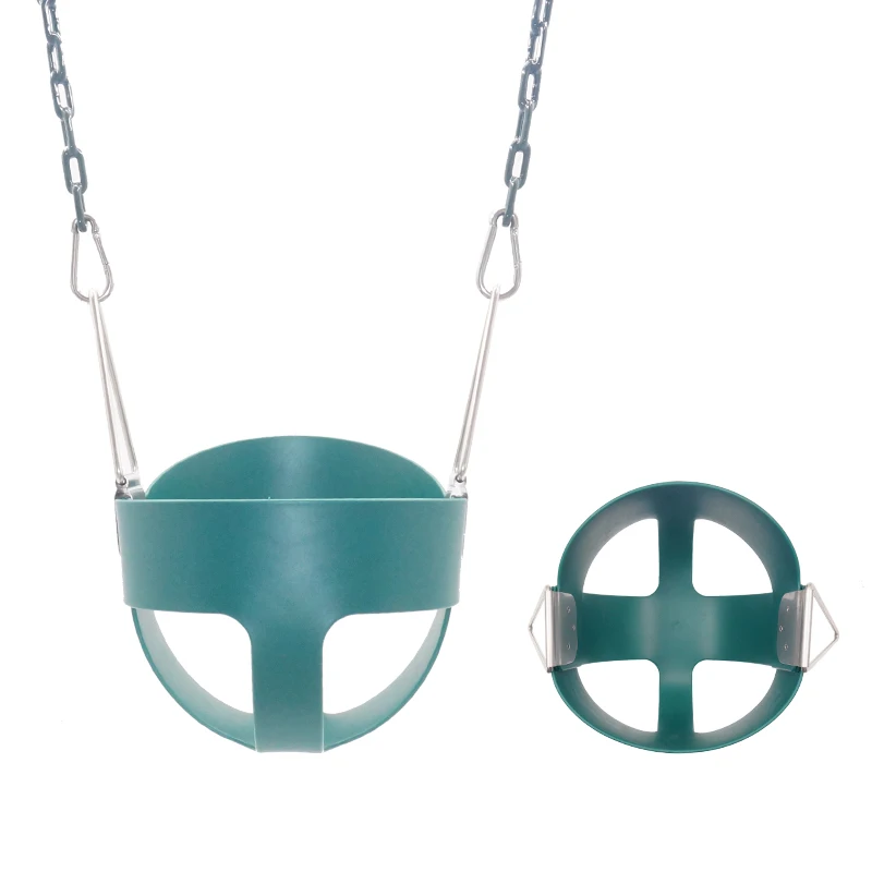 
High quality outdoor garden park kids bucket swing seat EVA baby swing 