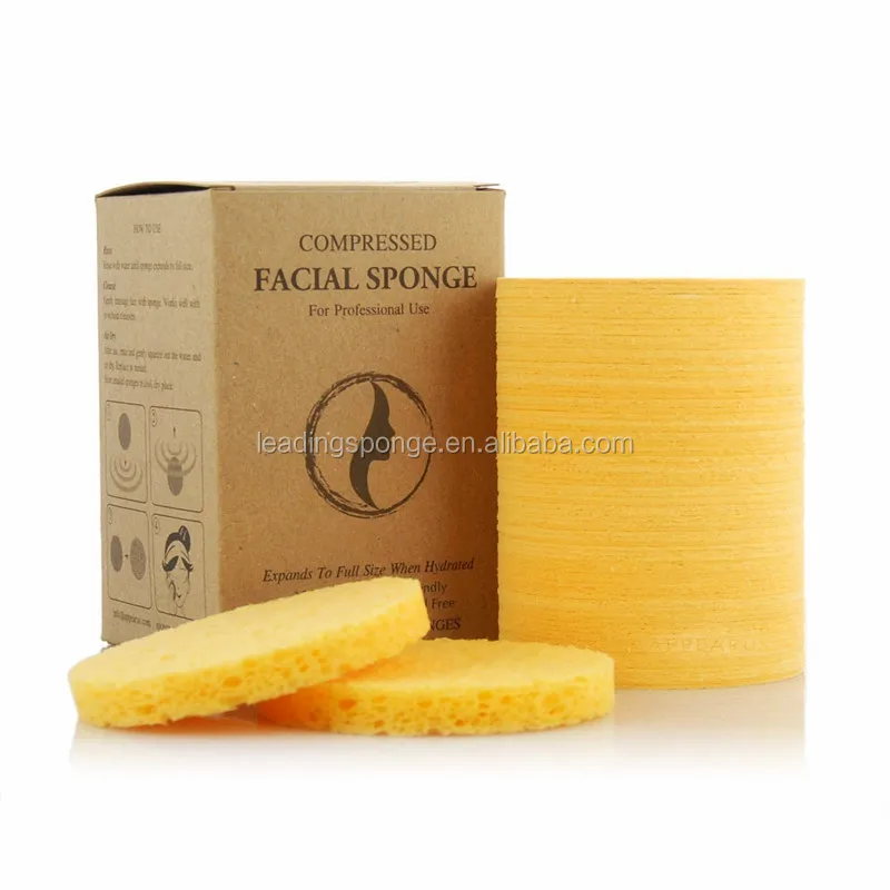 
Natural Compressed cellulose Skin Care Facial Sponge 