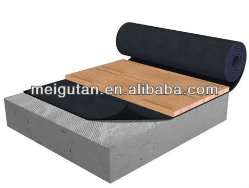 
3-12mm Acoustic underlay factory price rubber flooring mat 