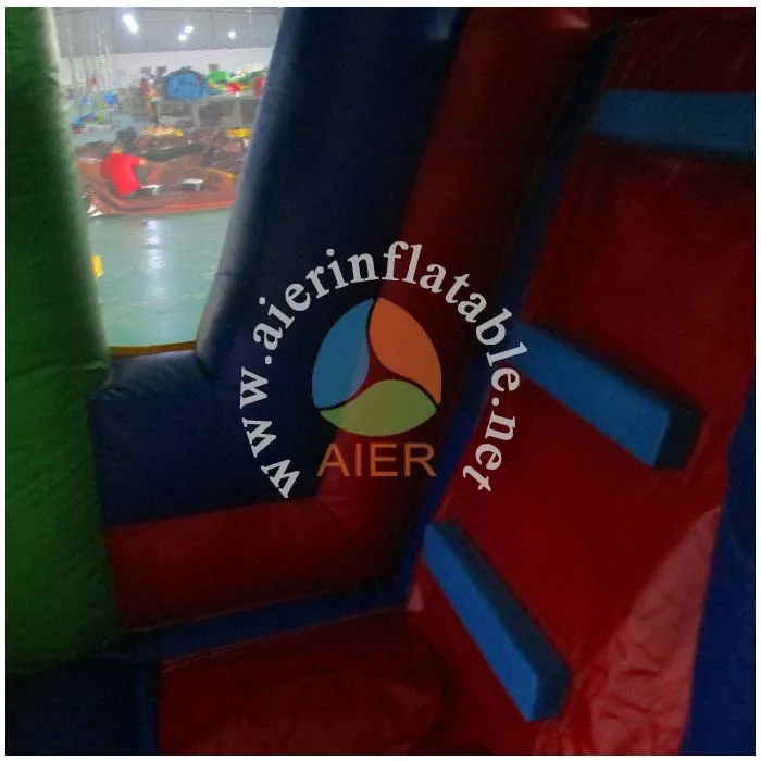 2017 Aier hot sale superhero inflatable bouncer combo/ inflatable castle combo