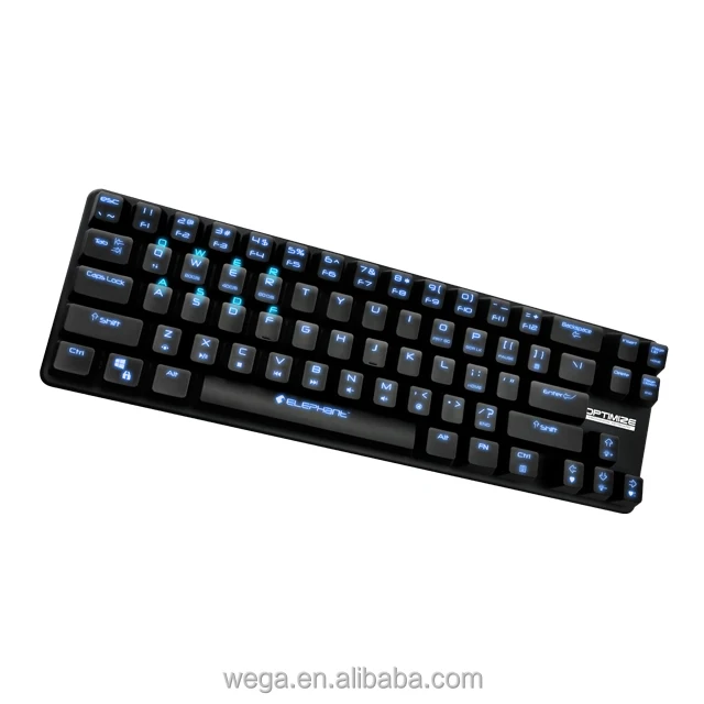 LED blue switches n keys anti ghost rollover detachable cable floating keys wired wireless mechanical keyboard