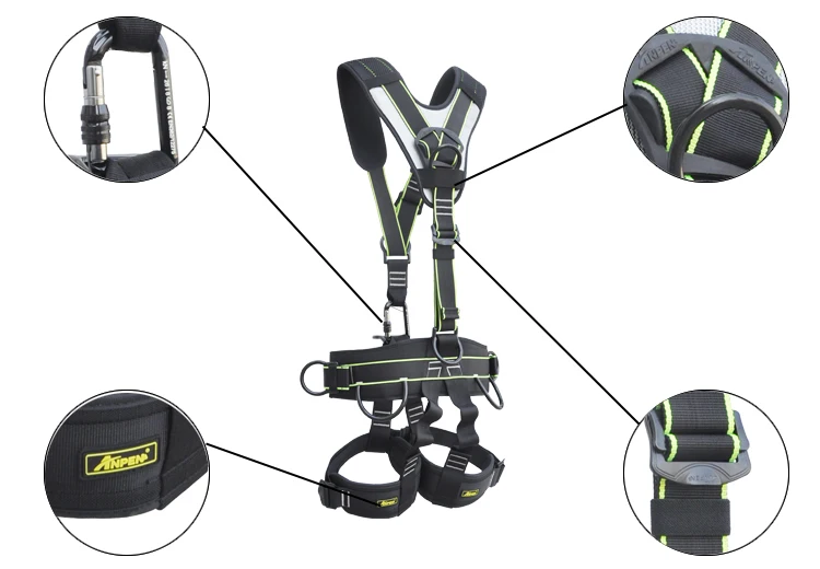 Free Size Fall protection Full Body Harness Safety Belt With CE certificate