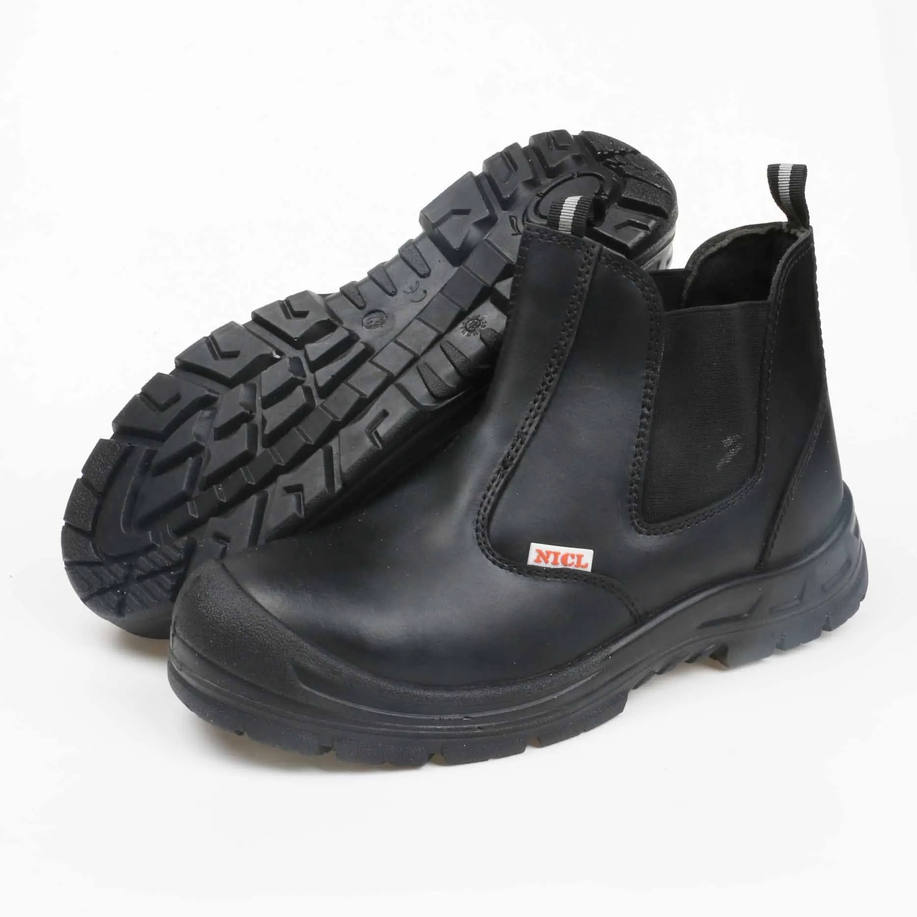 Steel toe medical comfort new design factory men chelsea safety shoes / boots for work