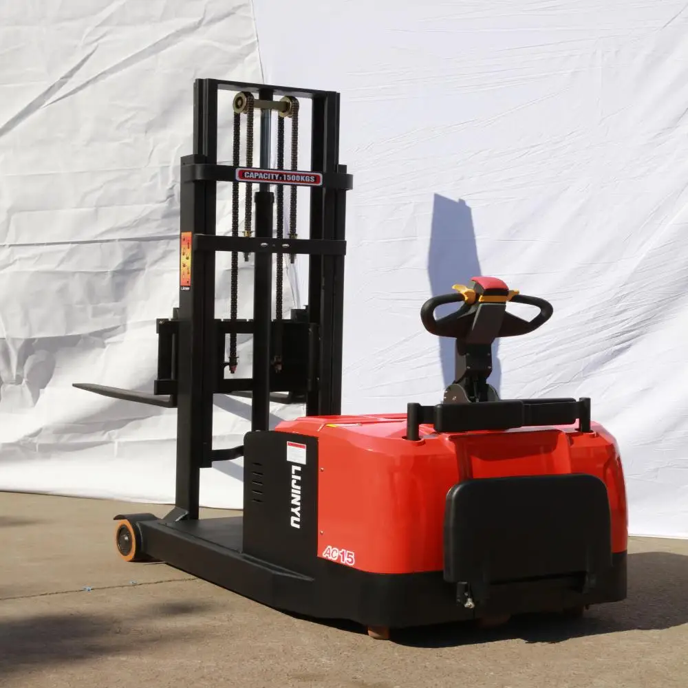 1,5 тонн уравновешенным электрическая вилка вилочного погрузчика