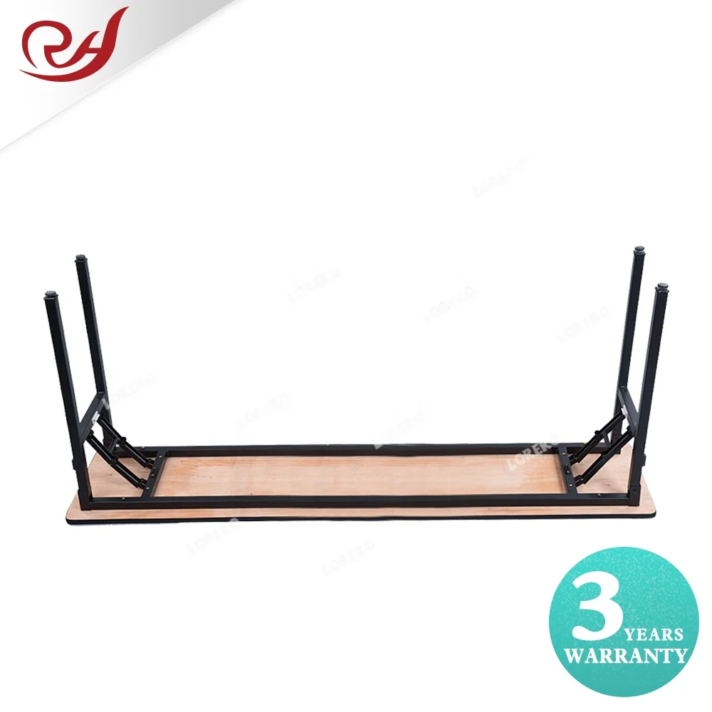 Wholesale Hotel Folded Round low cost Wooden folding wedding table