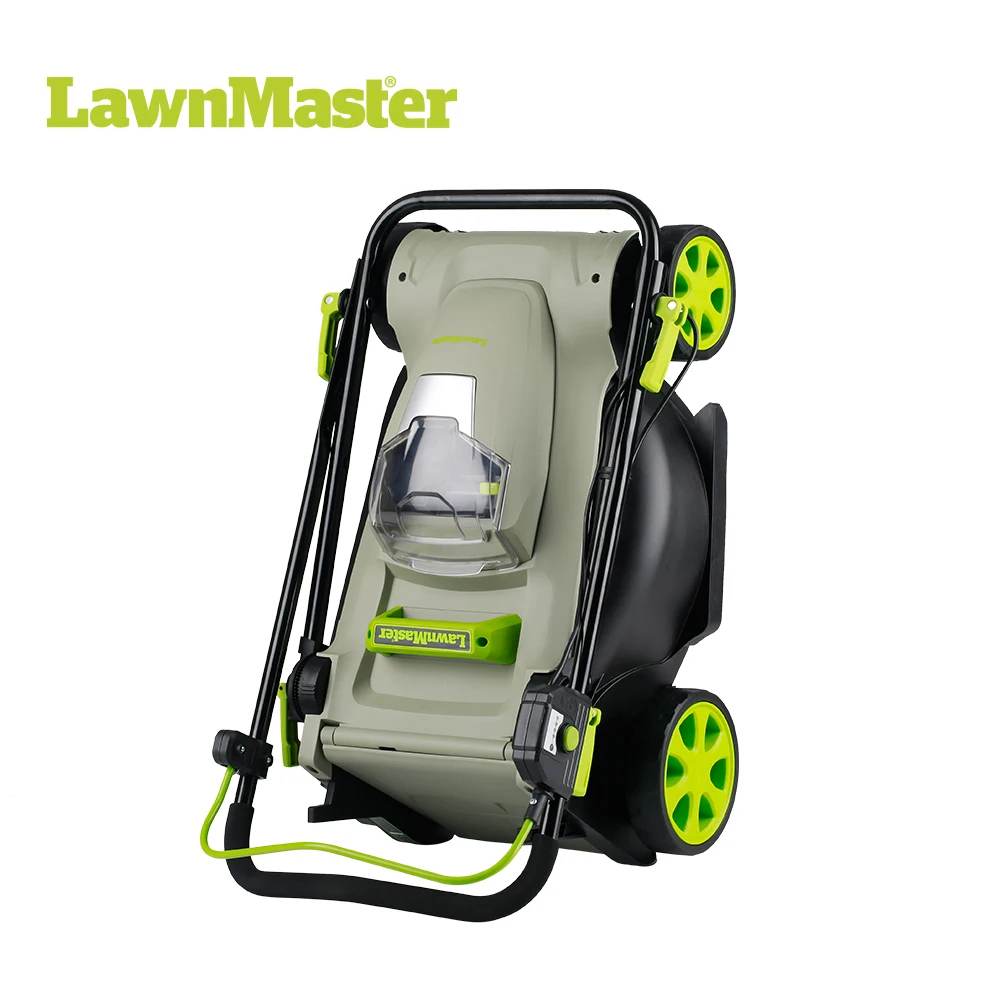 LawnMaster 36V 2.5Ah Li-on battery 2-in-1 Deck rotary electric motor hand push commercial lawn mower-CLMF3637E