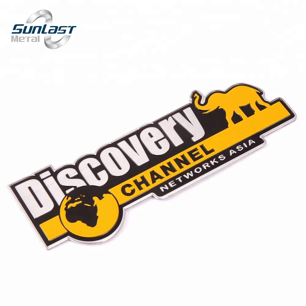 Custom design football club aluminum car logo emblem sticker