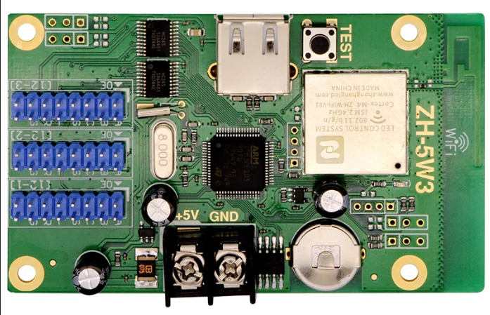 ZH-5W3 WIFI LED Control Card for Outdoor Advertising Running LED Signs Board