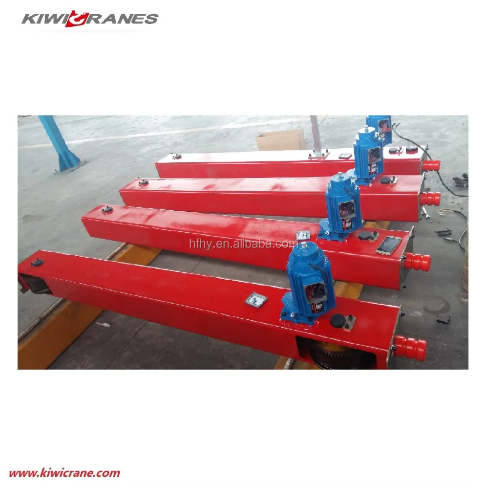 China manufacturer of overhead crane end carriage end truck gear wheel with drive motor for 10ton EOT crane