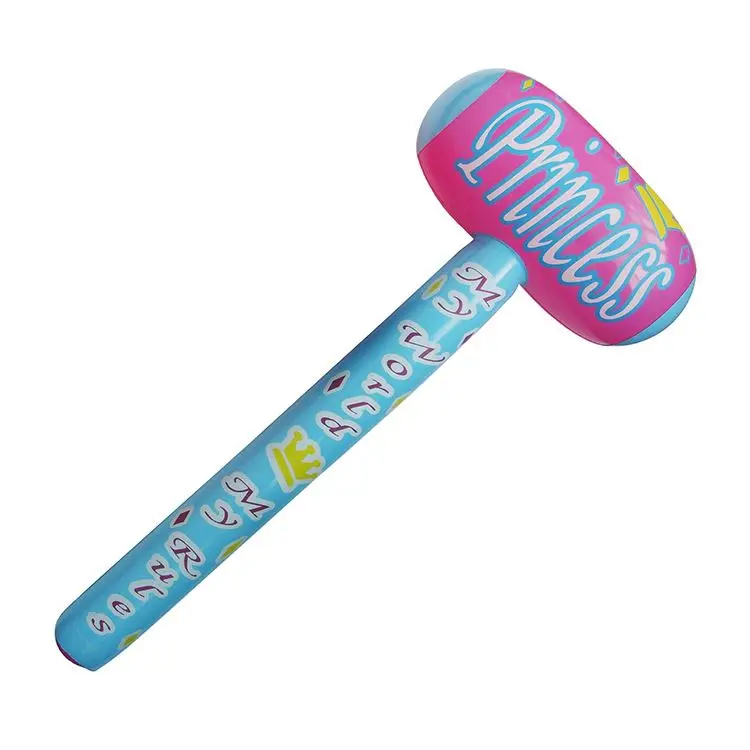 Customized design transparent inflatable pvc hammer toys