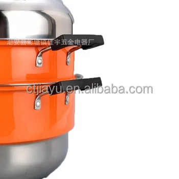 Biryani Cooking Pot With Red Color Electric Food Steamer Pot