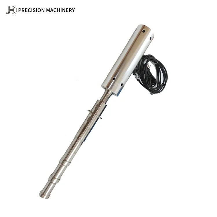 Continuous ultrasonic flow cell mixer sonication extraction