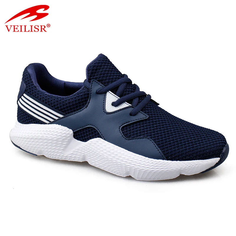 Outdoor summer PU mesh upper fashion sneakers men sport shoes