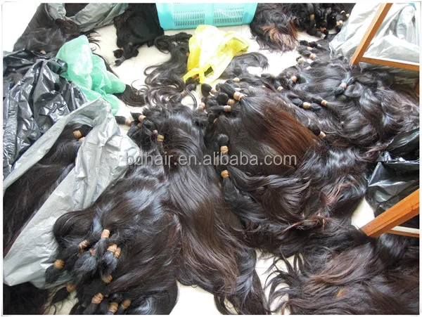 silky soft virgin raw human hair bulk unprocessed natural bulk human hair