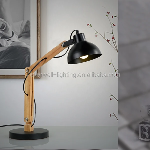 modern adjustable wood desk lighting desk lamp