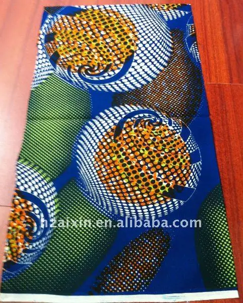 100% Cotton African Real Wax Fabric Print batik fabric supplier