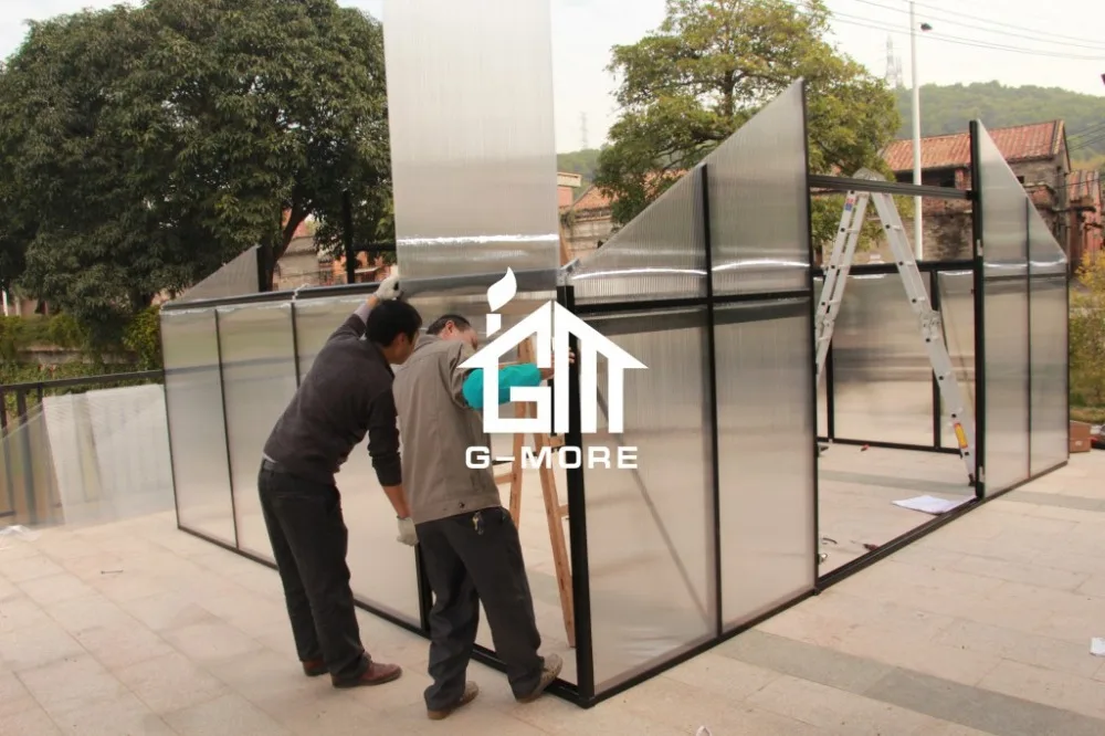 G-MORE Titan/Grange Series, 5M Width/14M length, Super Strong Aluminum/10MM Polycarbonate Large Commercial Greenhouse(GM32514-B)