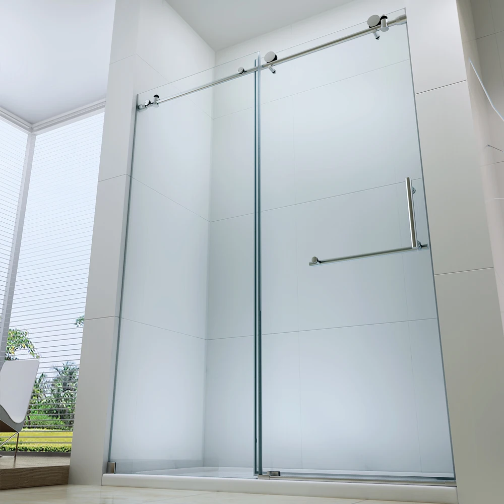 China pivot bathtub shower door,pivot shower screen,frameless pivot shower door