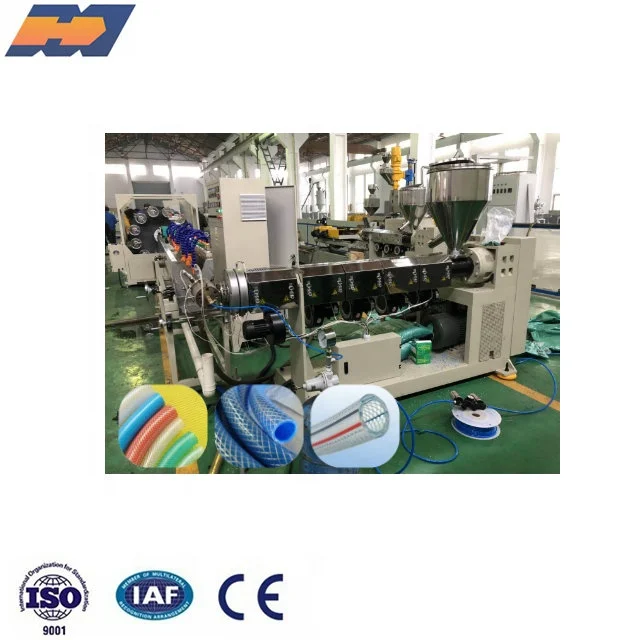 
ISO Certification pvc fiber reinforced pipe machine pvc fiber reinforced hose production line 