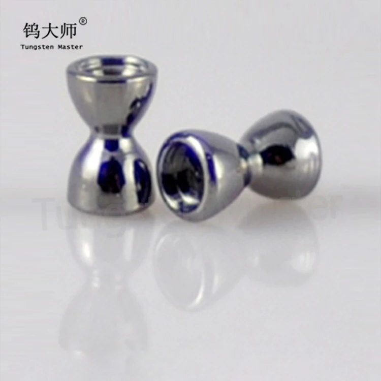 Professinal tungsten fishing accessories manufacturer supply brass dumbbell shape tungsten beads fly fishing