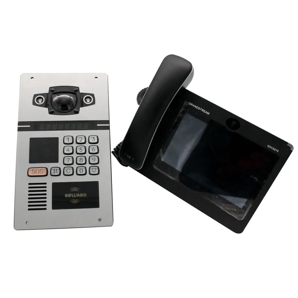 TCP/IP/SIP MULTI apartment video door phone intercom opening systems with keypad