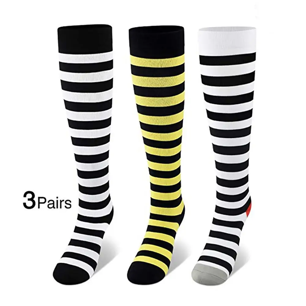 Custom Logo Solid Compression Equestrian Socks Knee High Tube Women Girls Horse Riding Sock Thigh High Stockings Nylon Stockings