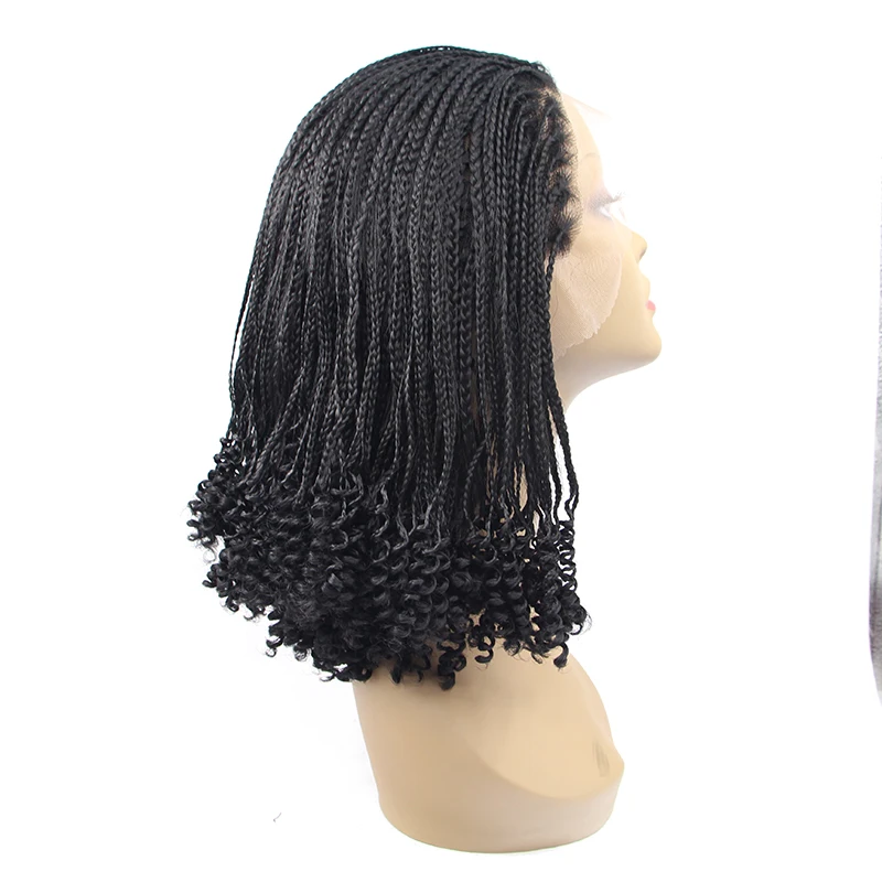 Cheap Human Hair Lace Front Wig Synthetic Wig Soft Dreadlocks Braids Wig
