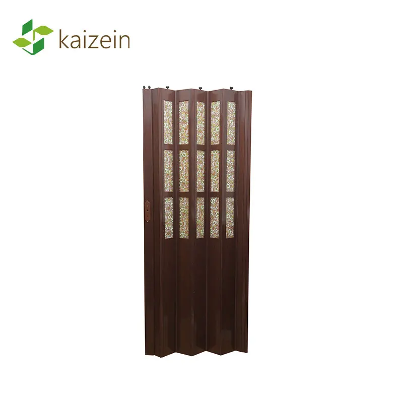 PVC Bathroom folding door cheap price interior plastic sliding door