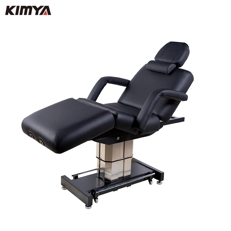 Professional cheap 3 motor cosmetic facial bed chair,adjustable electric facial bed massage bed table for salon spa