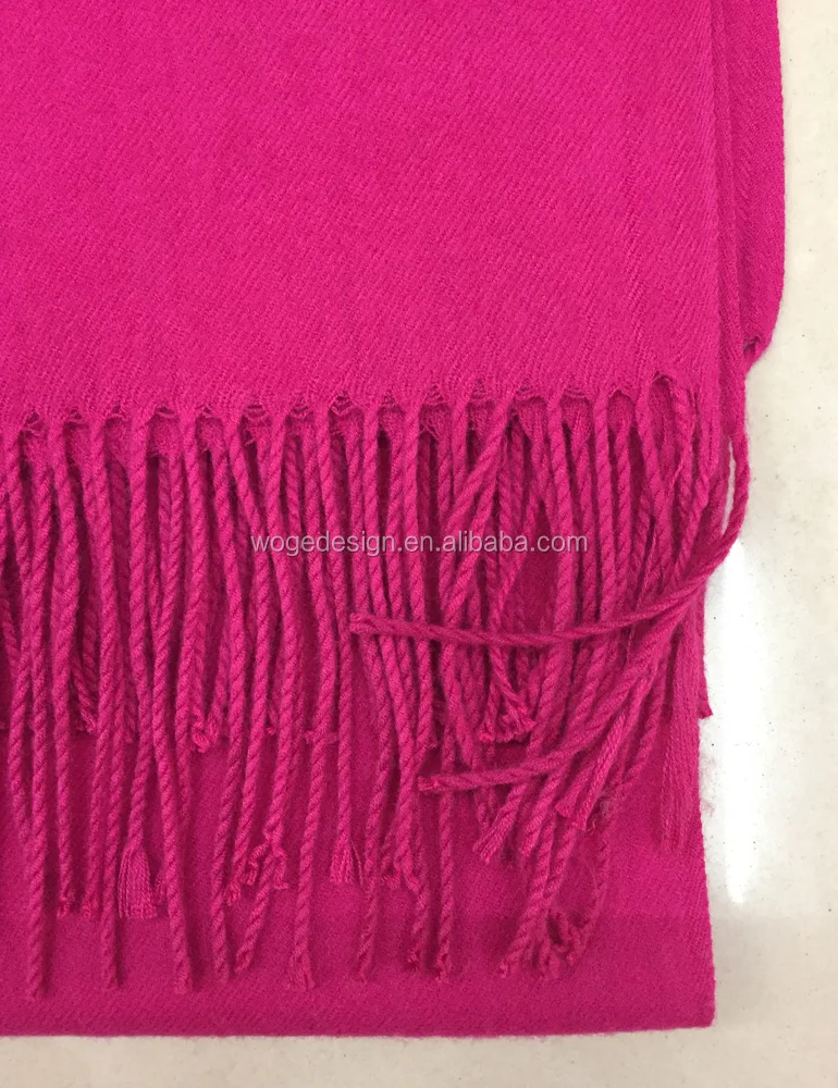 Hot popular wholesale classical elegant ladies men unisex jacquard acrylic viscose yarn solid color winter twill pashmina scarfs