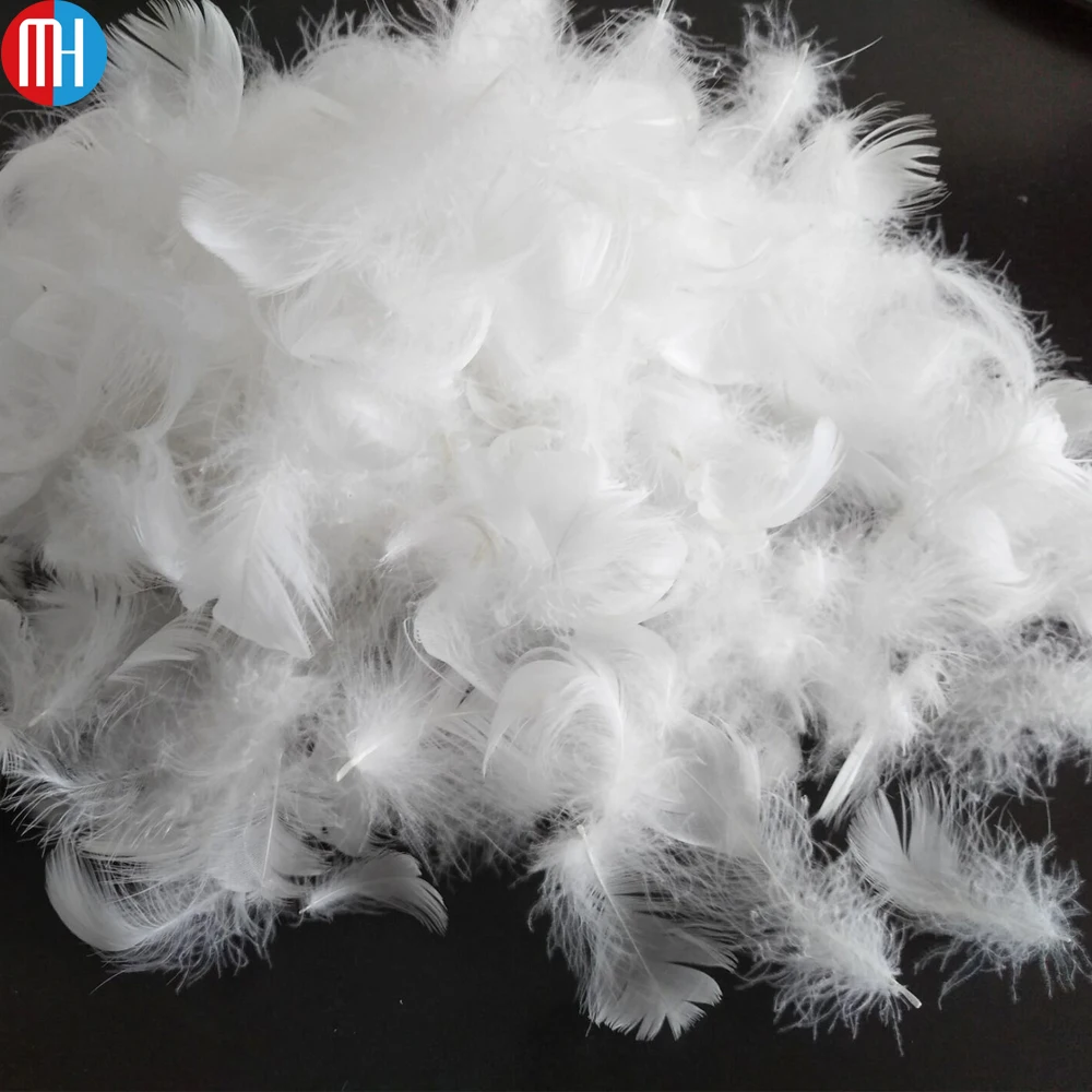 
washed white duck down loose feathers 