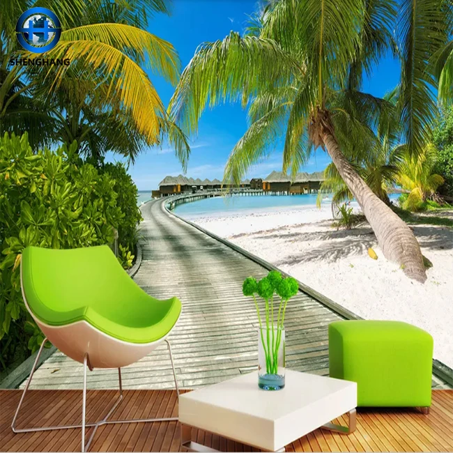 High quality non self adhesive bedroom wallpaper/wall paper in china colorful mural