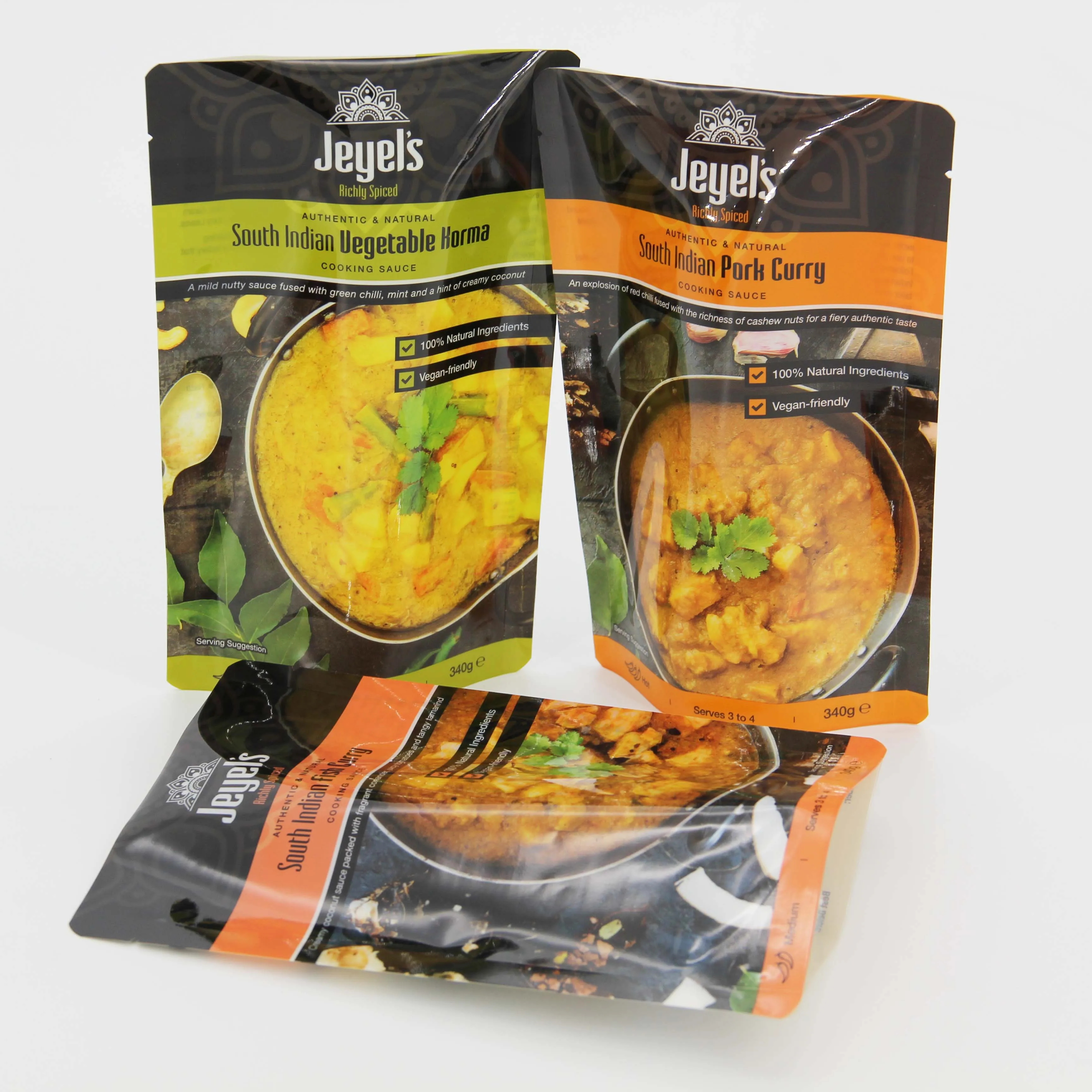 Accept customised printing clear ziplock nylon bag self heating food packaging