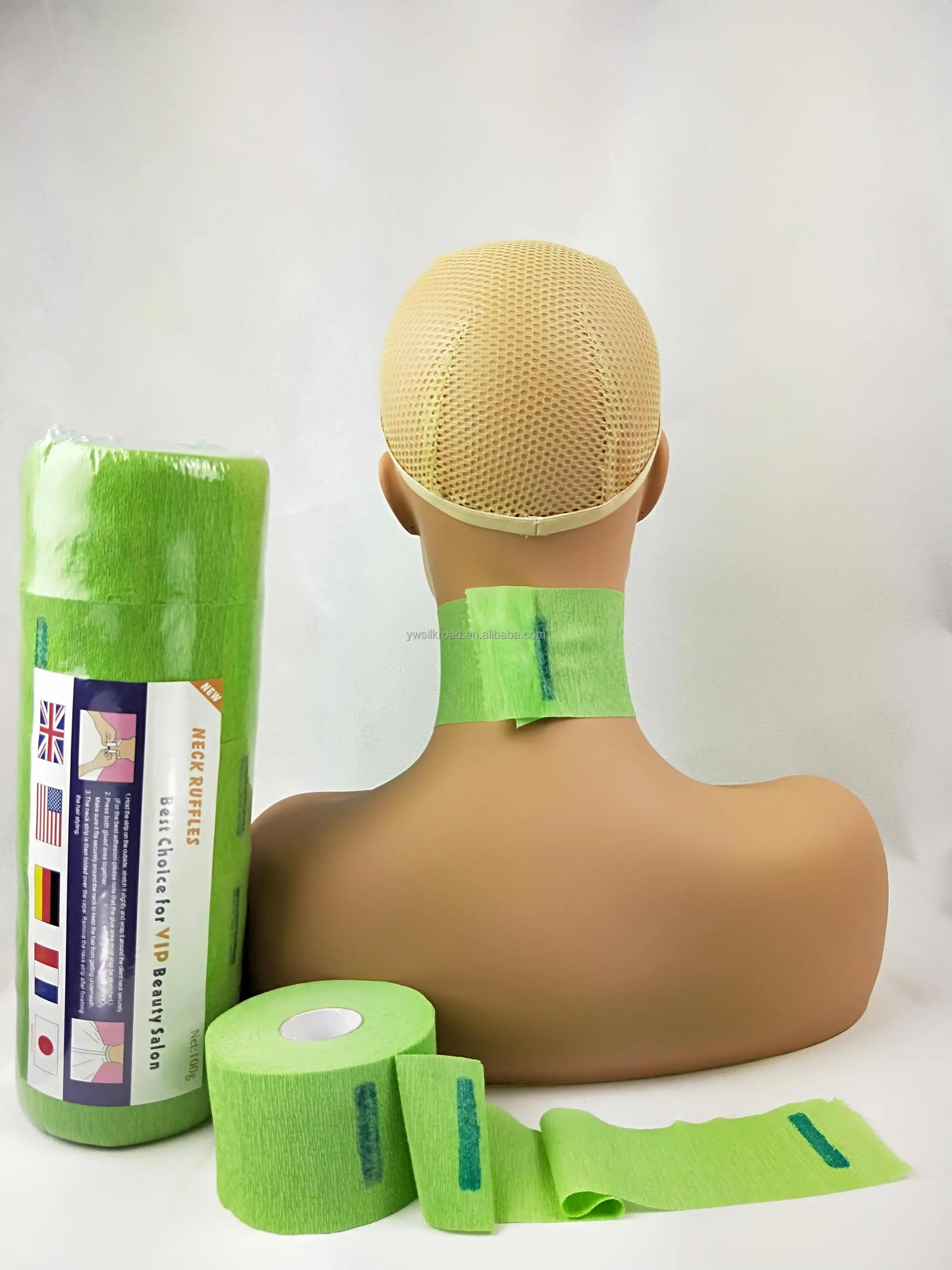 yiwu hair dressing barbershop hair cut blue stick neck collar neck tape