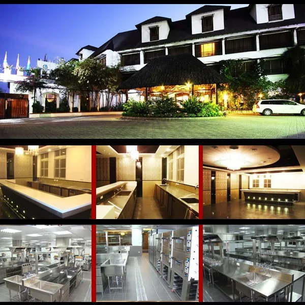 Multi-Type Commercial Kitchen Design and Kitchen Cooking Equipment Supply for Hotel Restaurant and SPA Resort