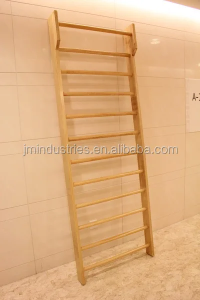 Hot Seller Wood Fitness Equipment Swedish Ladder Pull Up Gym Wall Bars